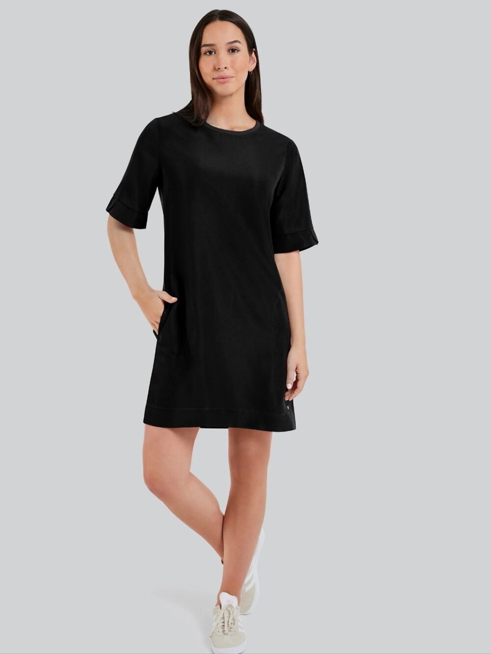 Fig Trailhead Arkley T Shirt Dress - Black XS